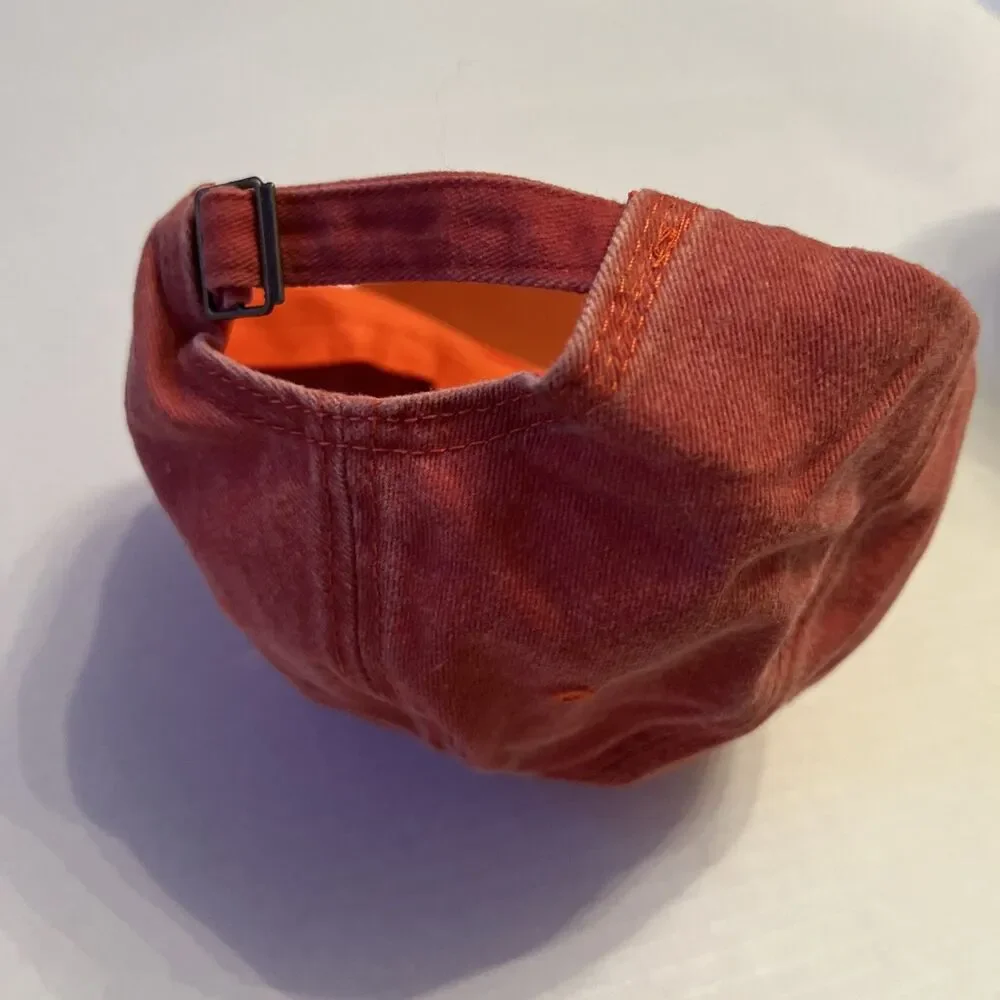 Lift Down Cap Classic S-M Orange Adjustable Strap 100% Cotton NWOT